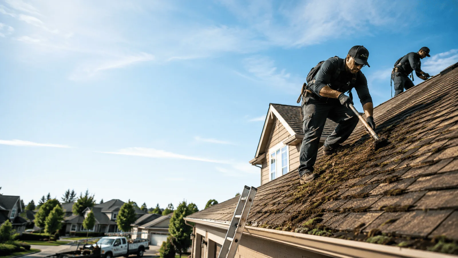 Roof Moss Removal in Strum, WI near me